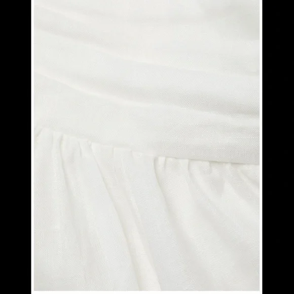 NWT Zimmermann Ivory Tropicana Asymmetric Open Back Dress $675 - Picture 6 of 6